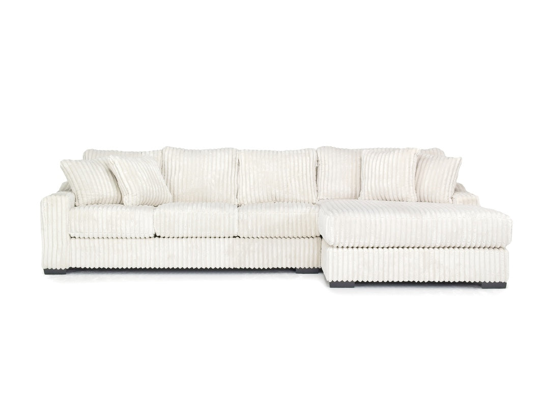 CASPER033:Casper Sofa Chaise Sectional, Front