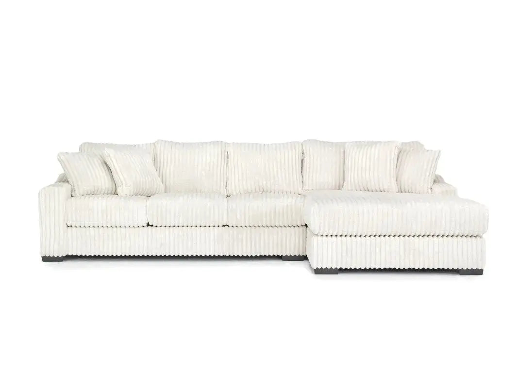 CASPER033:Casper Sofa Chaise Sectional, Front