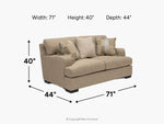 978888393:Celine Loveseat, 