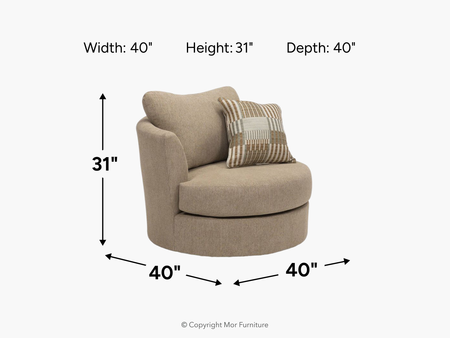 448310889:Celine Swivel Chair, 