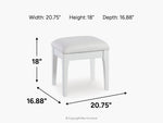 110543124:Chalanna Vanity Stool, 