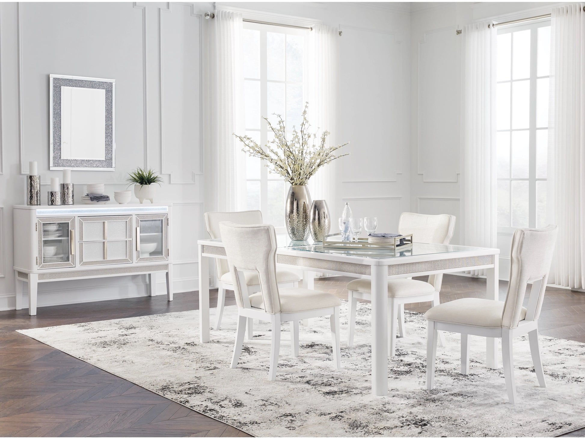 CHALANNAA:Chalanna Dining Table & 4 Chai, Styled