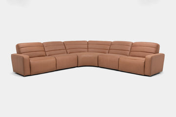 CHELSEY05:Chelsey 5 Piece Power Sectional With Power Armless Recliner, Angled