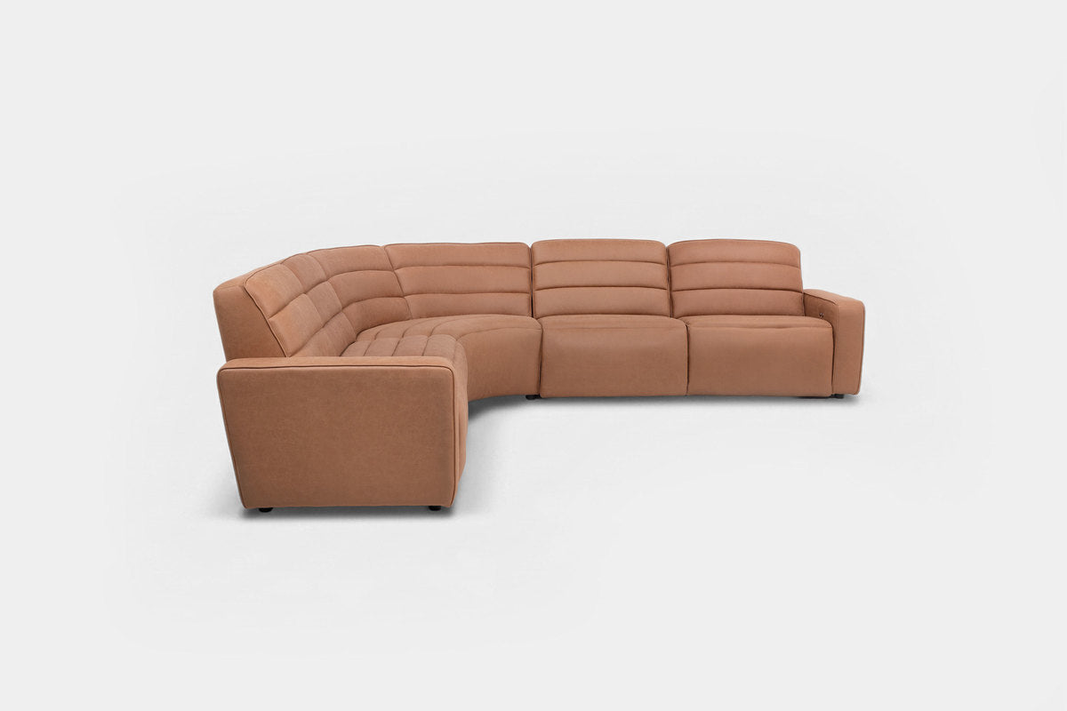 CHELSEY05:Chelsey 5 Piece Power Sectional With Power Armless Recliner, Front