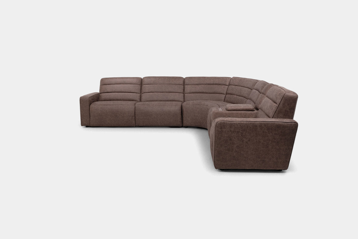 CHELSEY11:Chelsey 6 Piece Power Sectional With Power Armless Recliner, Front