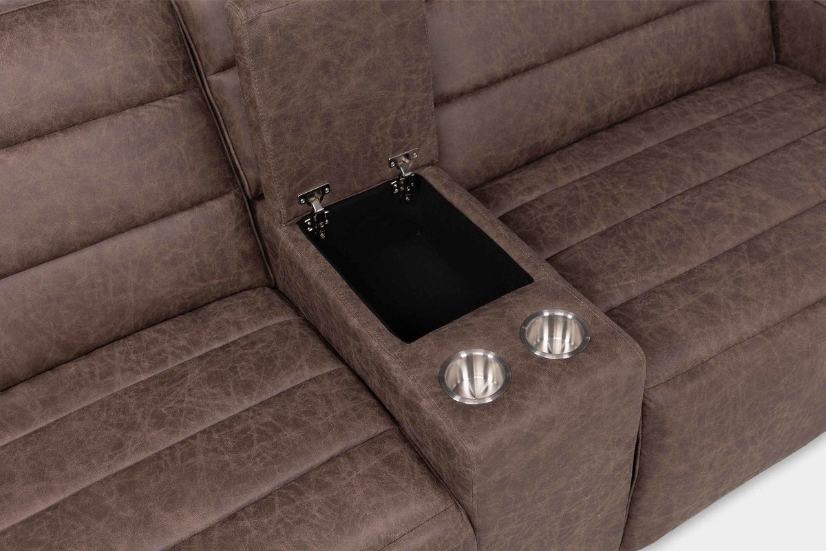 CHELSEY25:Chelsey 5 Piece Power Sectional With Power Armless Recliner, 
