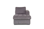 071076411:Claire 1 Arm Storage Chaise in Gray, Right Facing, Image 2