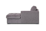 071076411:Claire 1 Arm Storage Chaise in Gray, Right Facing, Image 3
