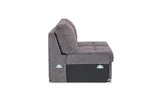 071076351:Claire Armless Full Sleeper Loveseat in Gray, Image 3