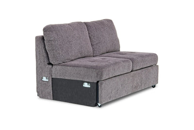 071076351:Claire Armless Full Sleeper Loveseat in Gray, Image 1