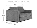 107032875:Claire Full Sleeper Loveseat, AngledAngle