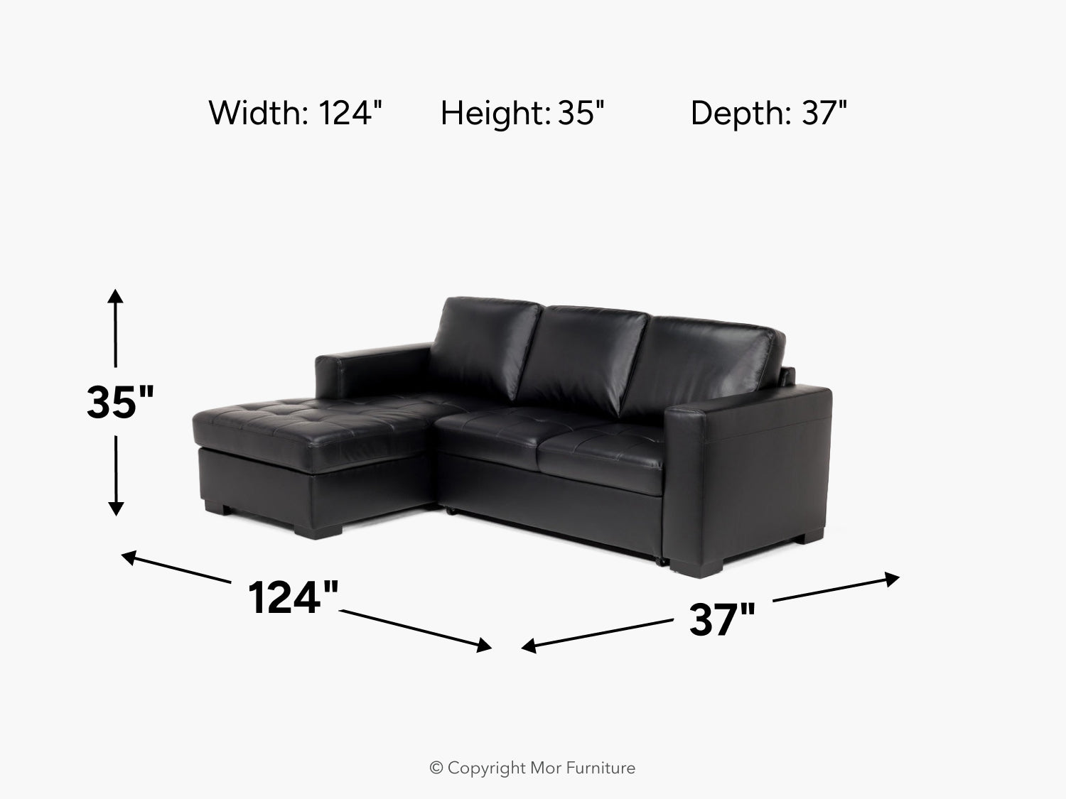 CLAIRE001:Claire Full Pullout Sofa Chaise, 