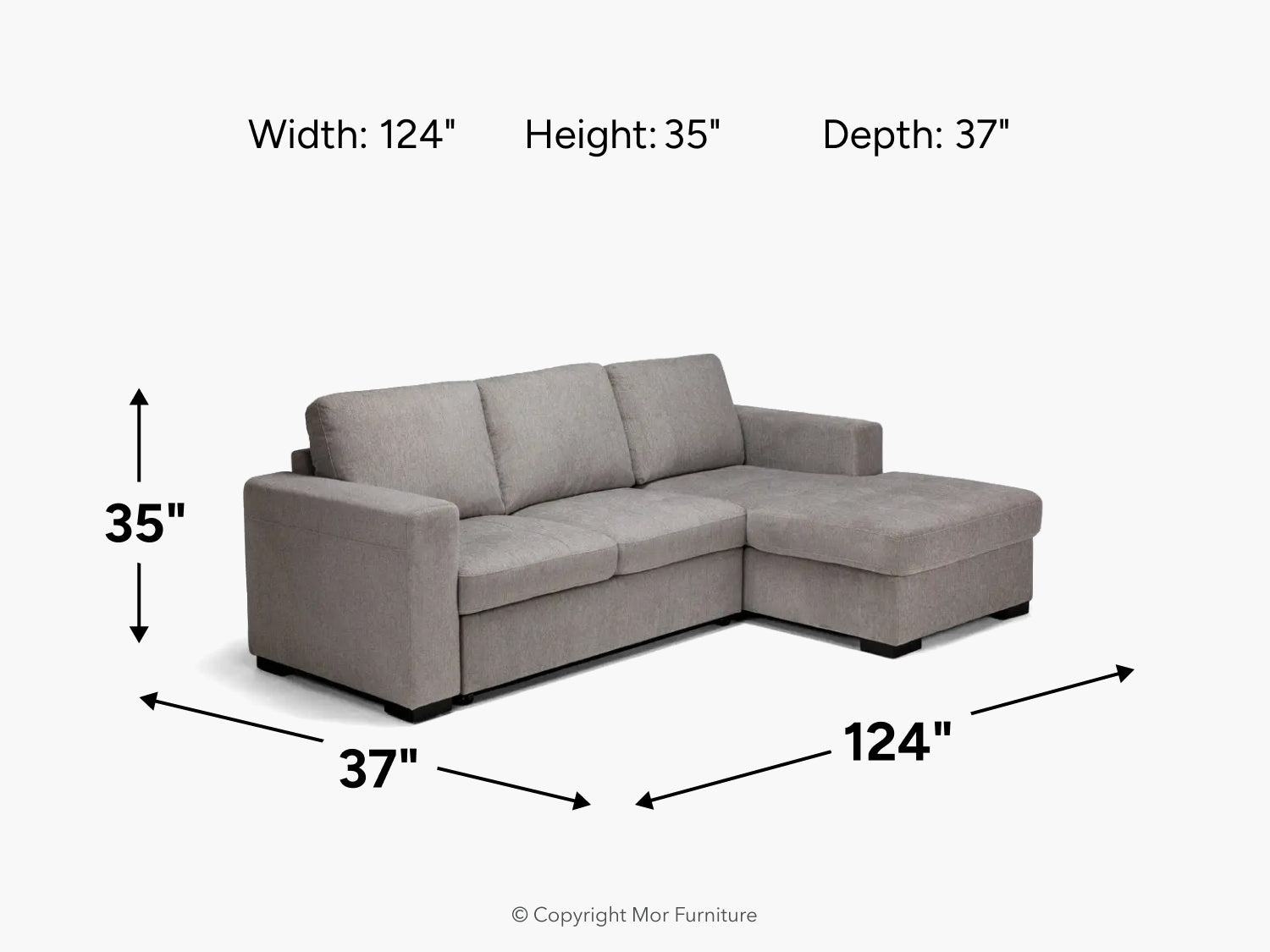 CLAIRE101:Claire Full Pullout Sofa Chaise, 