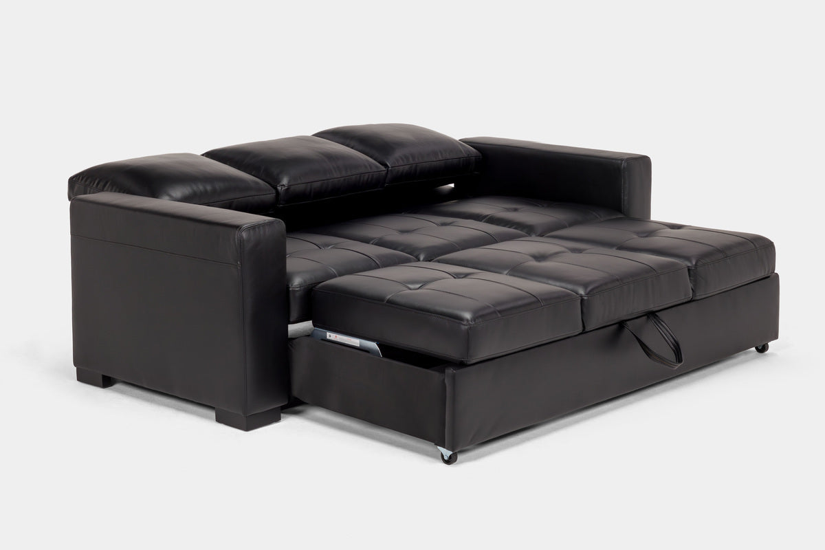 CLAIRE007:Claire Queen Pullout Sofa & Fu, BackAngle