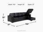 CLAIRE051:Claire Queen Pullout Sofa Chaise, 