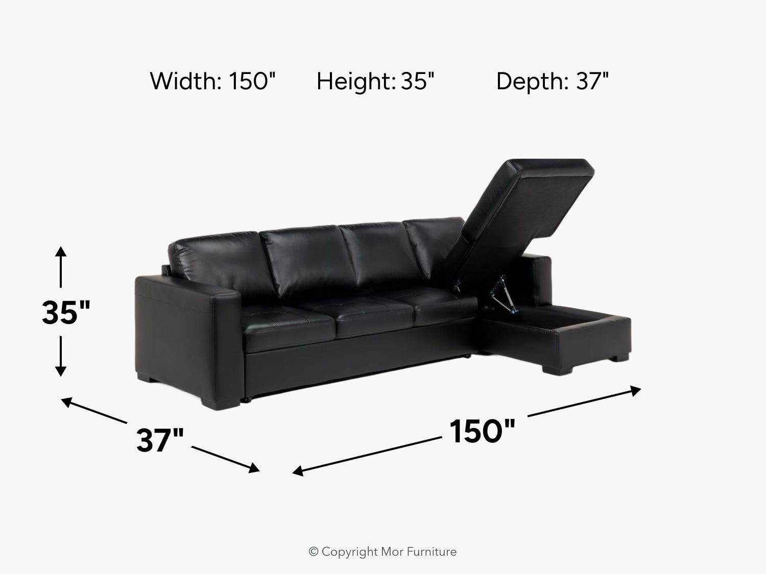 CLAIRE051:Claire Queen Pullout Sofa Chaise, 