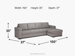 CLAIRE151:Claire Queen Pullout Sofa Chaise, 