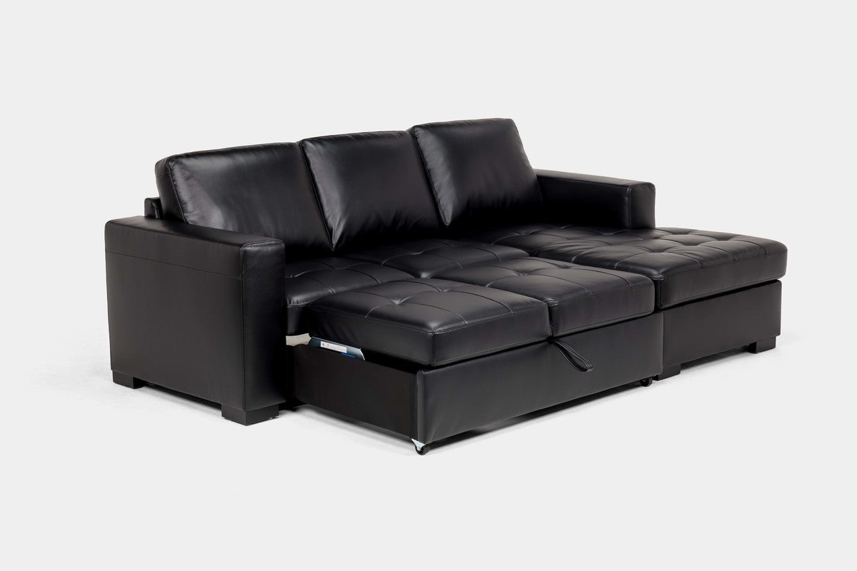 CLAIRE000:Claire Full Pullout Sofa Chais, Angle