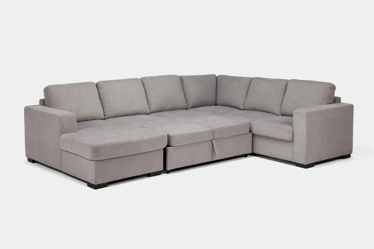CLAIRE104:Claire Full Pullout Tux Chaise, Angled