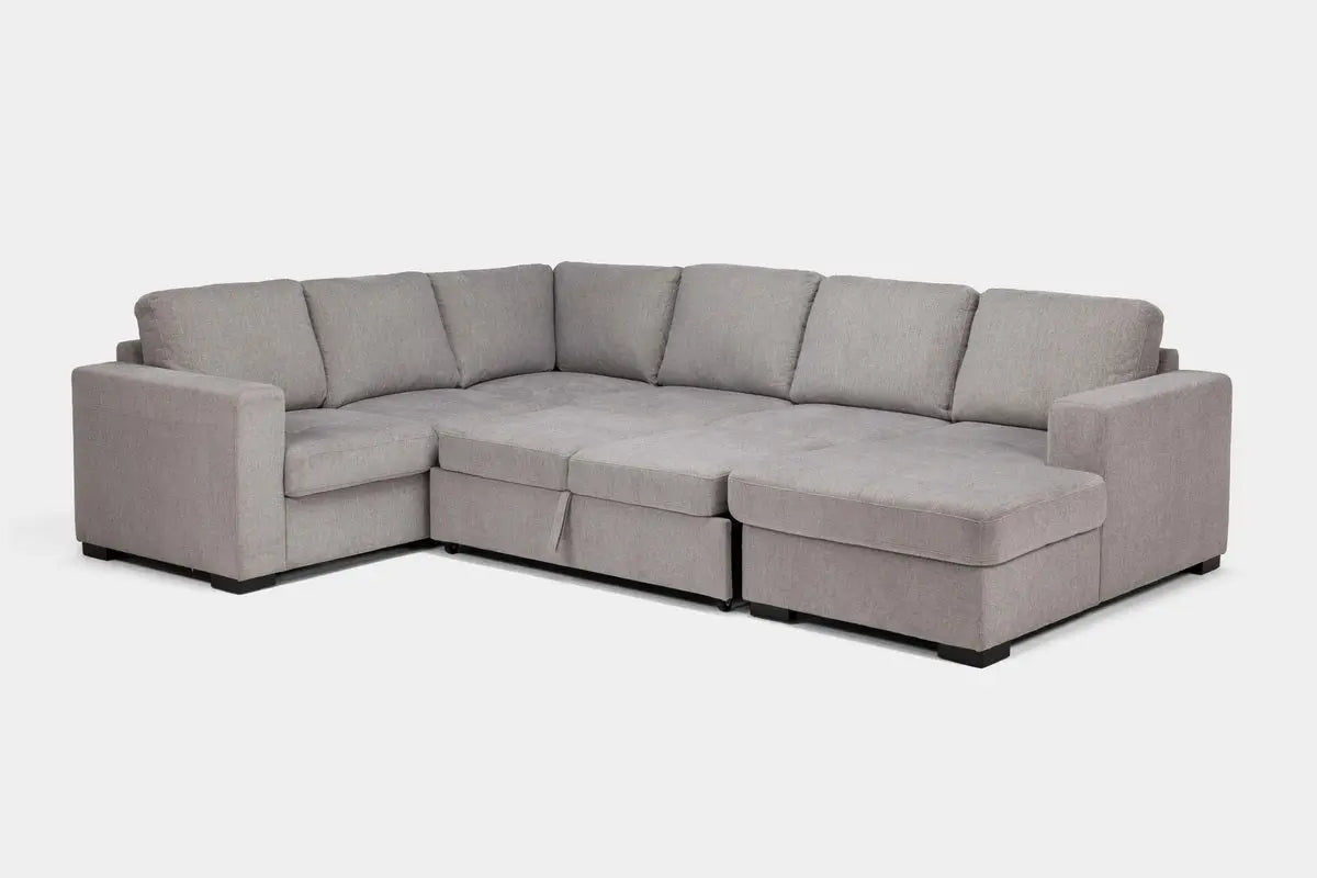 CLAIRE105:Claire Full Pullout Tux Chaise, Angled