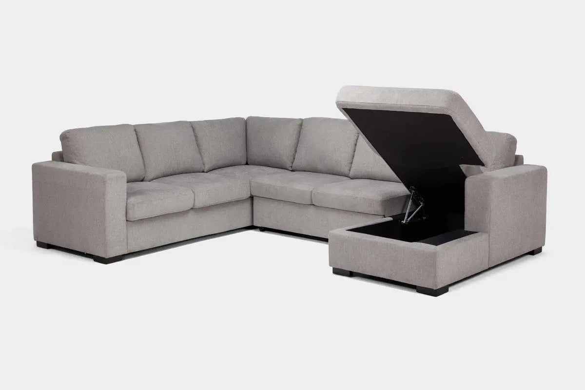 CLAIRE105:Claire Full Pullout Tux Chaise, AngledOpen