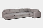 CLAIRE158:Claire Full Pullout Tux Chaise, Angled