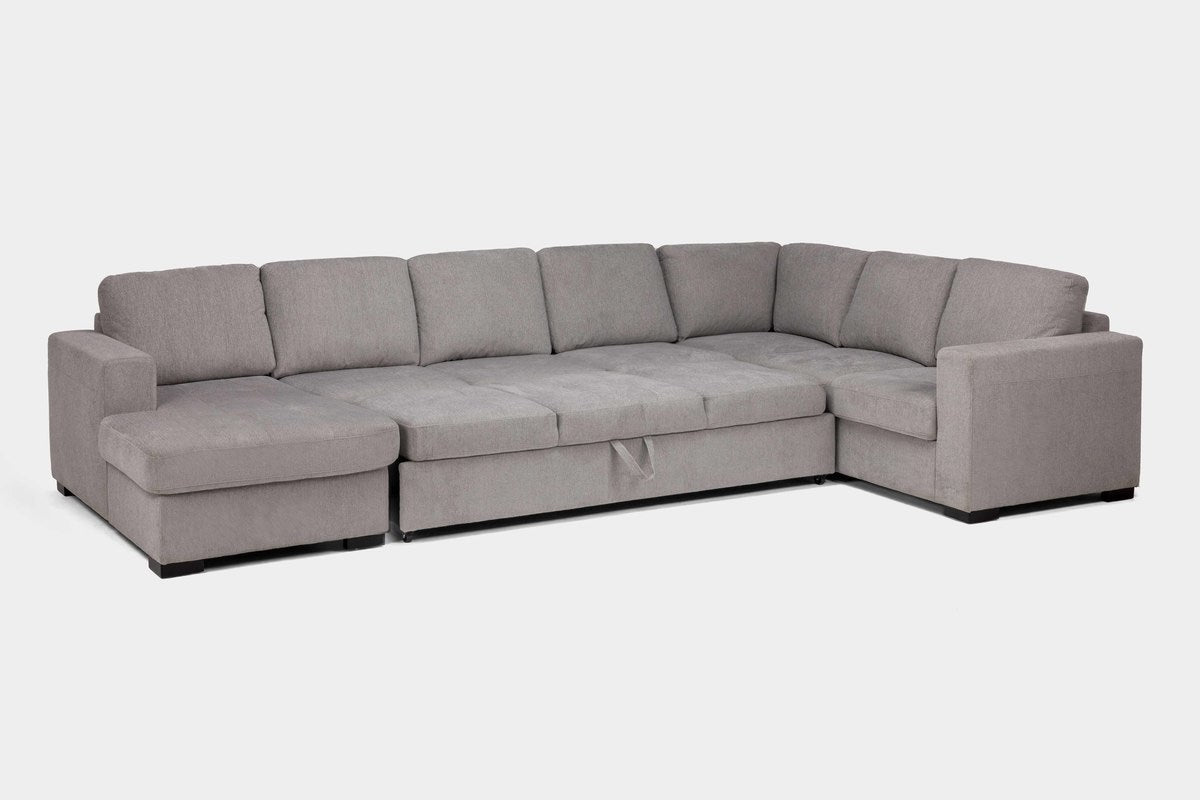 CLAIRE158:Claire Full Pullout Tux Chaise, Angled