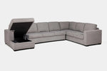 CLAIRE158:Claire Full Pullout Tux Chaise, AngledOpen