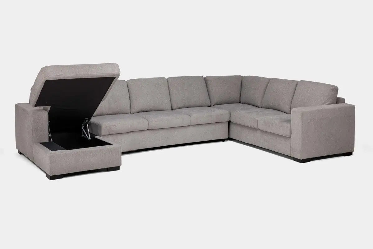 CLAIRE158:Claire Full Pullout Tux Chaise, AngledOpen