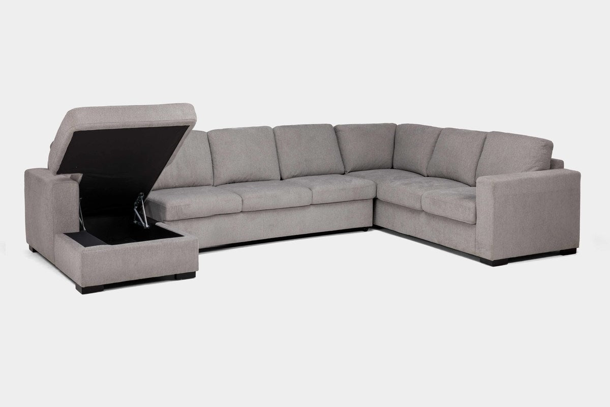 CLAIRE158:Claire Full Pullout Tux Chaise, AngledOpen