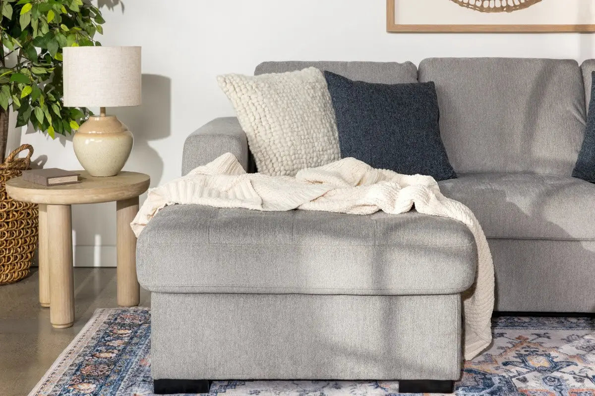 CLAIRE100:Claire Full Pullout Sofa Chais, Front