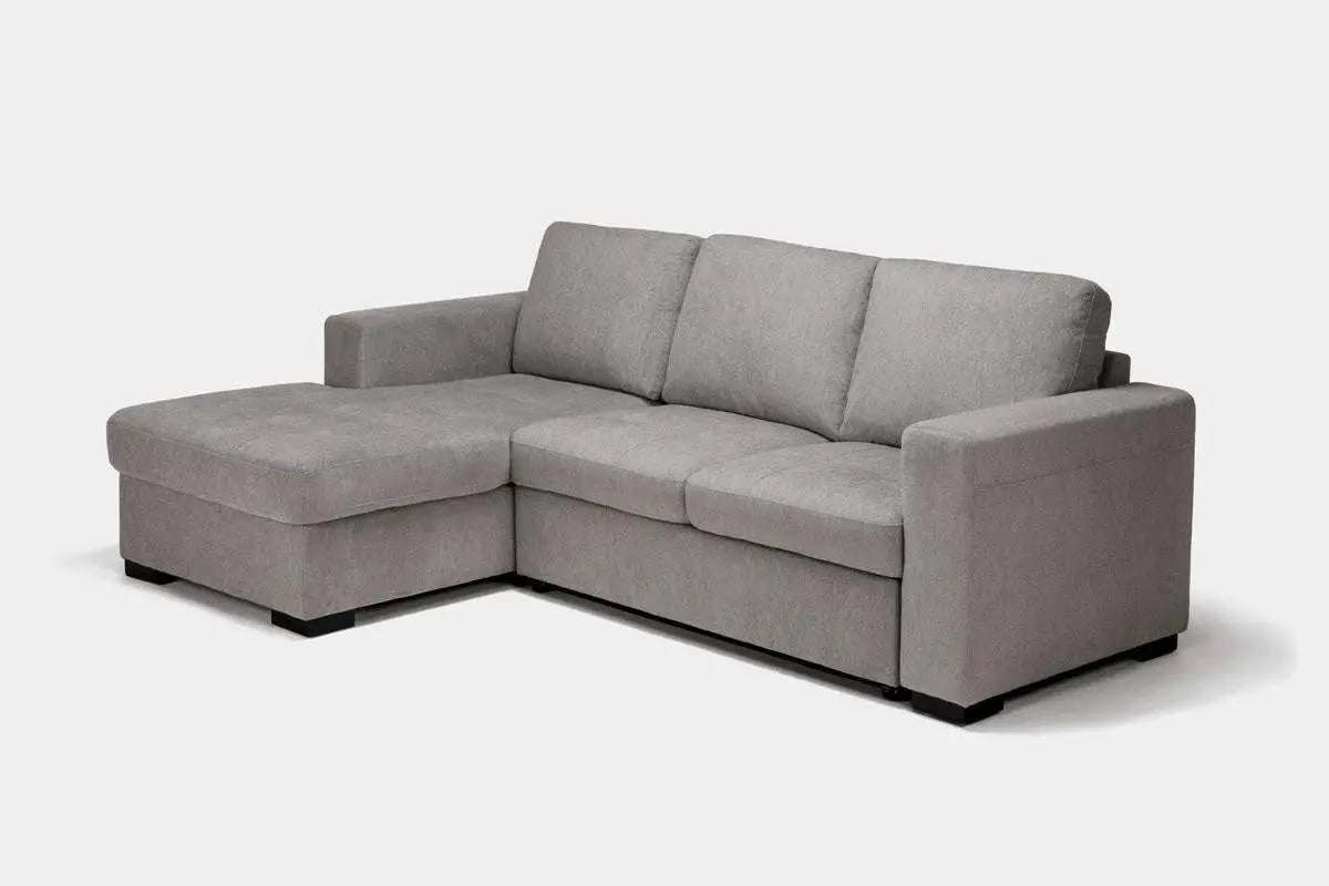 CLAIRE100:Claire Full Pullout Sofa Chais, Angled