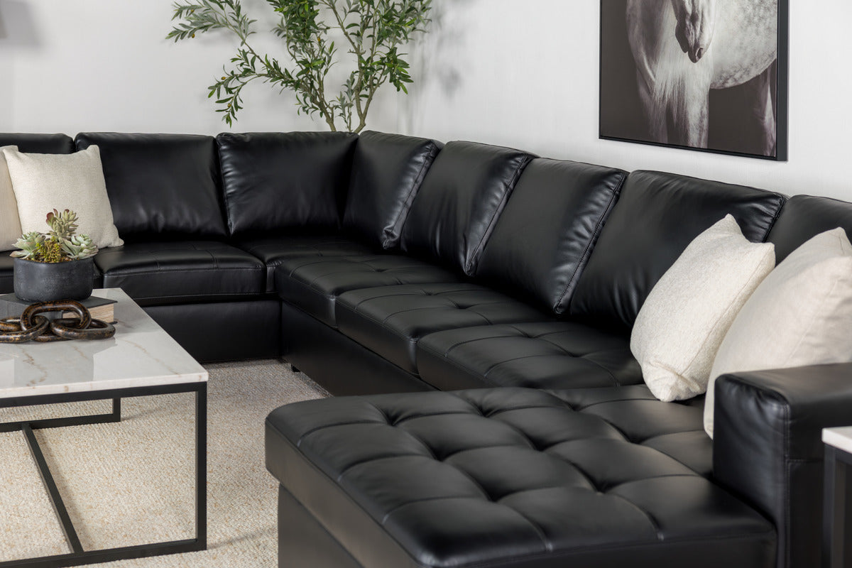 CLAIRE059:Claire Queen Pullout Tux Chaise Sectional, 