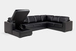 CLAIRE058:Claire Queen Pullout Tux Chaise Sectional, Open