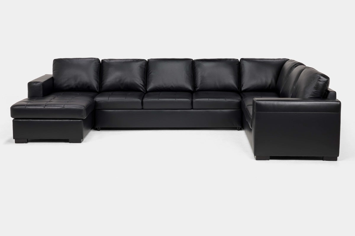 CLAIRE058:Claire Queen Pullout Tux Chaise Sectional, Side