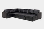 CLAIRE059:Claire Queen Pullout Tux Chaise Sectional, Angled
