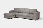 CLAIRE150:Claire Full Pullout Sofa Chais, Angled