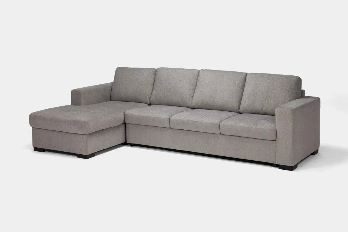 CLAIRE150:Claire Full Pullout Sofa Chais, Angled
