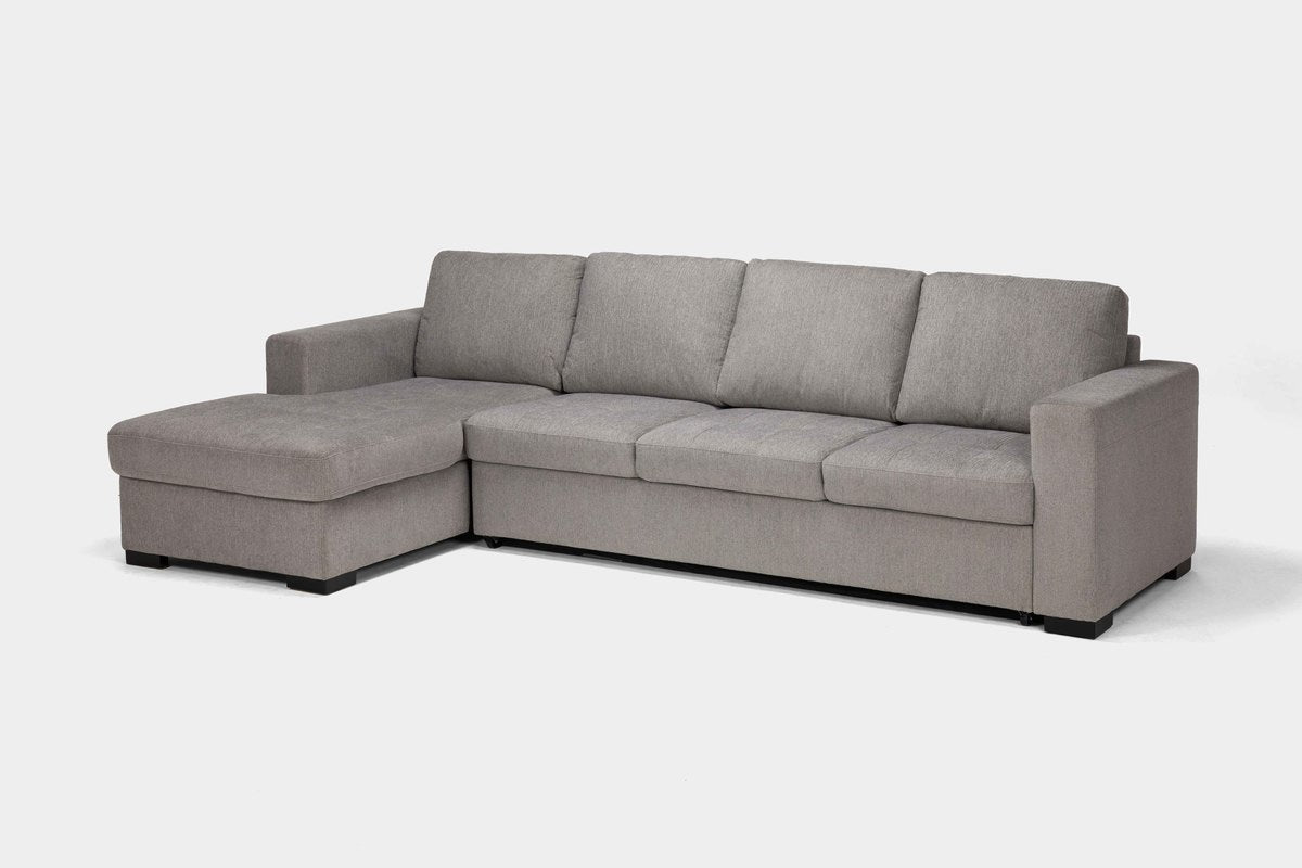CLAIRE150:Claire Full Pullout Sofa Chais, Angled