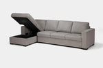 CLAIRE150:Claire Full Pullout Sofa Chais, AngledOpen