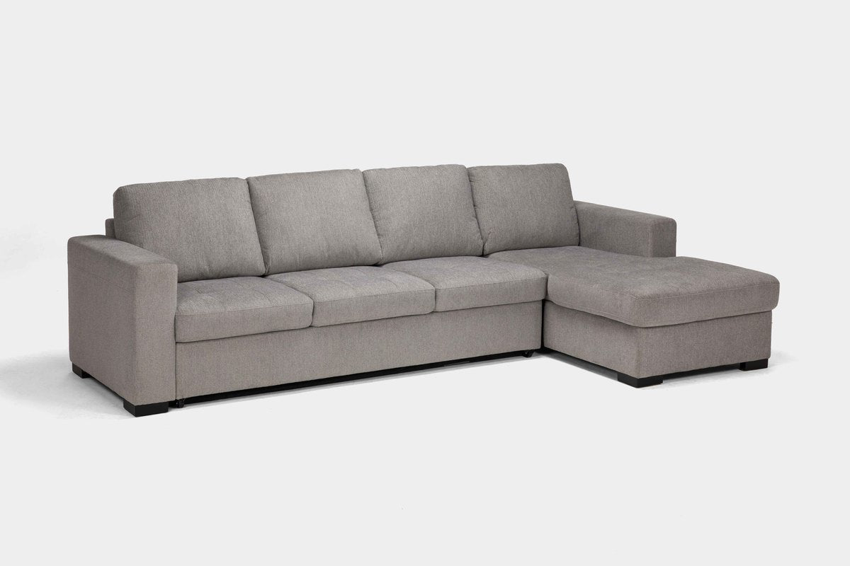 CLAIRE151:Claire Full Pullout Sofa Chais, Angled