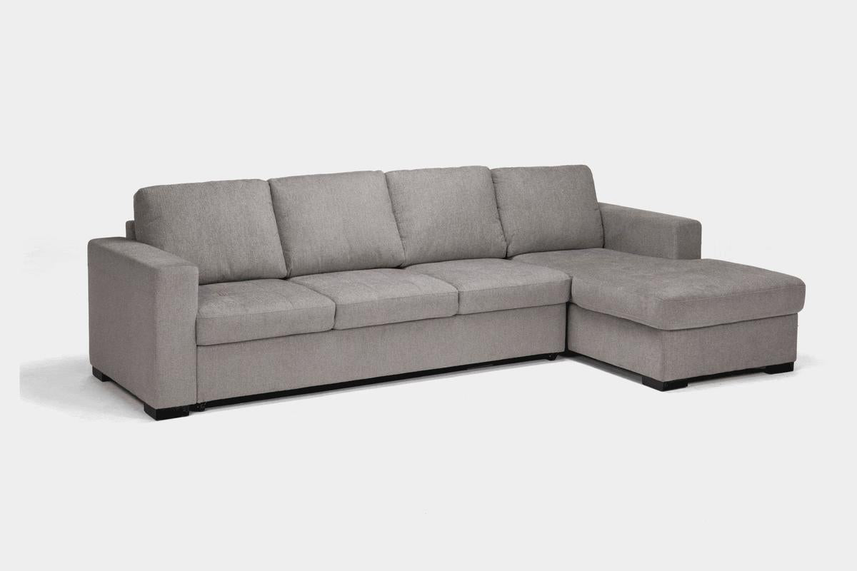 CLAIRE151:Claire Full Pullout Sofa Chais, Angled