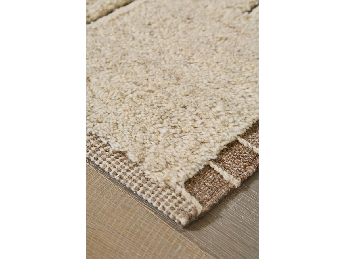 Ashley Clayman Rug In Beige/Brown, 5x7 | Rugs | Accents – Mor