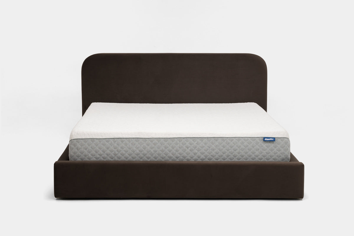 CLOUDII02:Cloud Boucle Upholstered Bed, Front