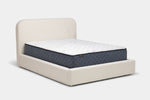 CLOUDII00:Cloud Boucle Upholstered Bed, Angle