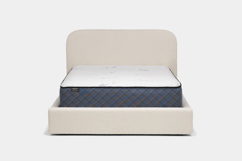 CLOUDII00:Cloud Boucle Upholstered Bed, Front