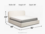 004684266:Cloud Boucle Upholstered Headboard, 