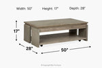 261018714:Conrad Lift Top Coffee Table,