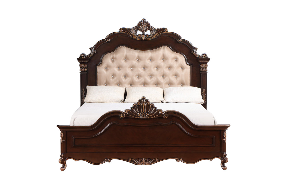 CONSTACK3:Constantine Upholstered Bed & , Front