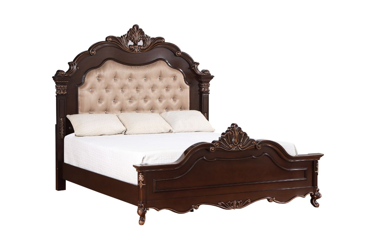 CONSTACKB:Constantine Upholstered Bed, AngledAngle